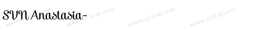 SVN Anastasia字体转换